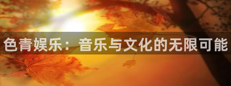 jdb电子注册：色青娱乐：音乐与文化的无限可能