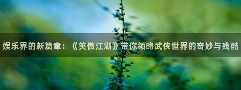 jdb电子体育免费注册入口：娱乐界的新篇章：《笑傲江湖》带你领略武侠世界的奇妙与残酷